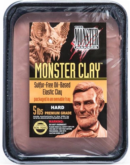 Monster Clay polymer clay, brown, hard, 2.05 kg