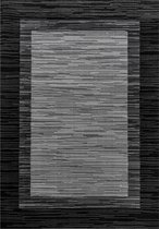 Modern laagpolig vloerkleed Base - zwart 2820 - 80x150 cm