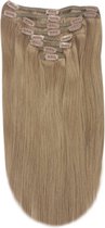 Remy Human Hair extensions Double Weft straight 22 - bruin 8#