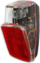 achterlicht led batterijen rood/zwart
