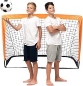 Voetballoël - Zinaps kinderen voetbaldoel, pop-up vouwdoel, voetbaldoelen voor tuin, kinderen voetbaldoel voor binnen buiten, voetbaldoel trainer met draagtas, 120 x 80 x 80 cm (WK