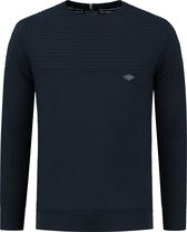 Gabbiano Trui Tricot Trui Met Ribstructuur 611715 Navy 301 Mannen Maat - S