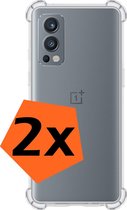 OnePlus Nord 2 Hoesje Shock Proof Transparant - OnePlus Nord 2 Hoesje Transparant Case Shock - OnePlus Nord 2 Transparant Shock Proof Back Case - 2 Stuks