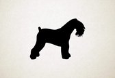 Kerry Blue Terrier - Silhouette hond - XS - 21x28cm - Zwart - wanddecoratie