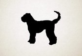 Whoodle - Silhouette hond - L - 75x86cm - Zwart - wanddecoratie