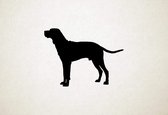 Redbone Coonhound - Silhouette hond - L - 75x101cm - Zwart - wanddecoratie