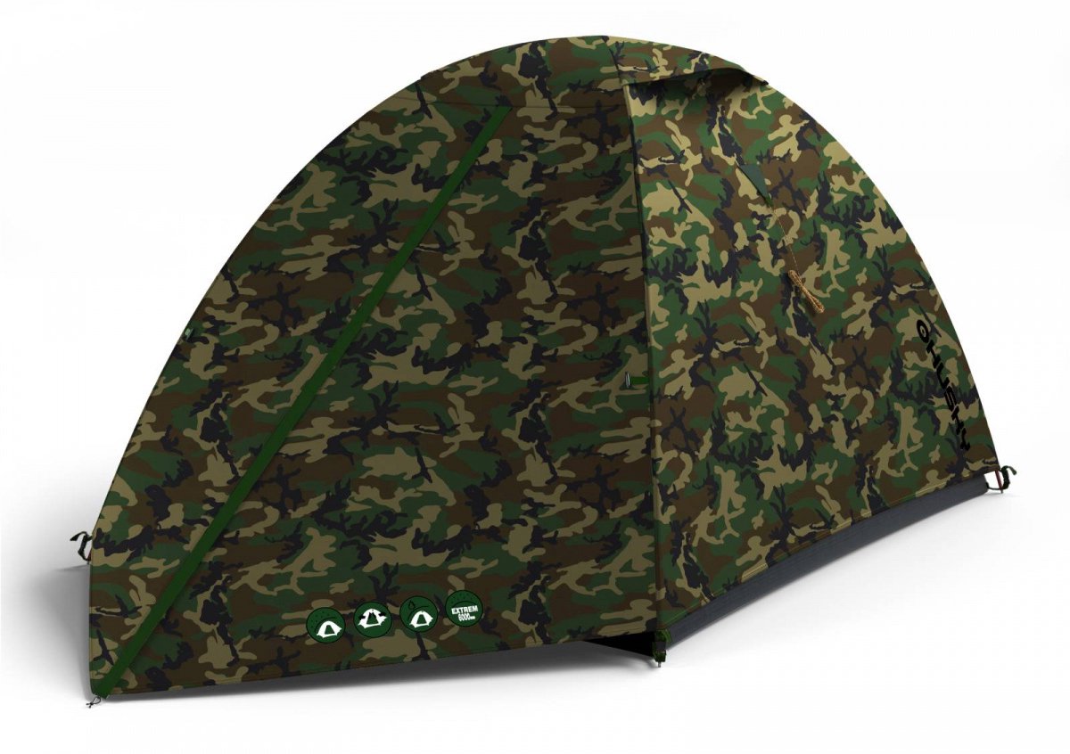 Husky 2-persoons Koepeltent Bizam Camouflage - 290 Cm Polyester/Nylon