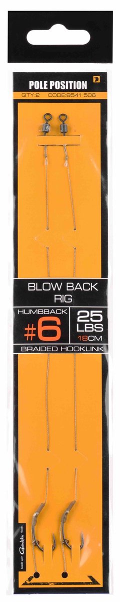Pole Position Blow Back Rig 19cm (2pcs) - Maat : Haak 6 - 25lb