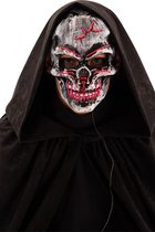 Carnival Toys Masker Met Licht Skull Grijs One-size