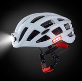 Licht Fietshelm Fiets Ultralight Helm Integraal gegoten Mountain Road Fiets MTB Helmen Veilig Mannen Vrouwen 57-62cm White