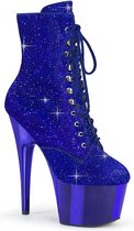 Pleaser Plateau Laarzen -37 Shoes- ADORE-1020CHRS US 7 Blauw