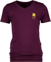 Vingino T-shirt B-basic Jongens Katoen/elastaan Paars Maat 92