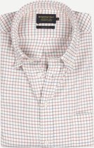 Steppin' Out Herfst/Winter 2021  Brushed Cotton Button Shirt Mannen - Regular Fit - Katoen - Rood (XXL)
