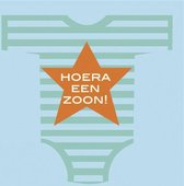 servetten ''Hoera een zoon'' 33 x 33 cm 20 stuks