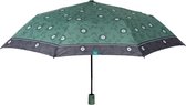 mini-paraplu Time dames 96 cm microfiber groen/grijs