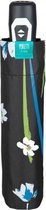 paraplu auto openen/sluiten 98 cm dames zwart/groen