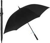 paraplu Golf windproef 102 x 132 cm microvezel zwart