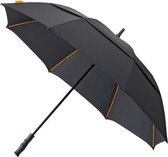 golfparaplu automatisch en windproof 130 cm zwart
