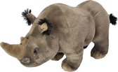 knuffelneushoorn junior 30 cm pluche grijs
