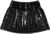 minirokje dames pailletjes zwart one size