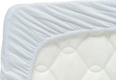 Briljant Home - Hoeslaken percal katoen topdekmatras - 160x210 - Off-white