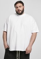 Urban Classics - Oversized Mock Neck Heren T-shirt - 4XL - Wit