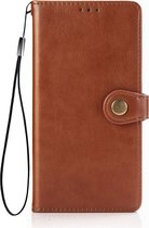 iPhone 8 Book Case Hoesje met Magnetische Sluiting - PU Leer - TPU - Pasjeshouder - Apple iPhone 8 - Bruin