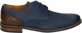 Van Lier 2155378 - Volwassenen Heren sneakersVrije tijdsschoenen - Kleur: Blauw - Maat: 42
