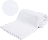 Soft Touch - Baby Fleece Winter Dekentje met Reliëf - 75x100 cm - Wit