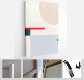 Set of Abstract Geometric Wall Art. Mid Century Illustration in Minimal Style for Wall Decoration Background - Modern Art Canvas - Vertical - 1875455965 - 40-30 Vertical