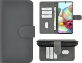 Hoesje Geschikt voor Samsung Galaxy A52s 5G - Bookcase - Pu Leder Wallet Book Case Grijs Cover