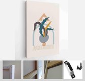 Abstract Botanical Organic Art Illustration. Set of soft color painting wall art for house decoration - Modern Art Canvas - Vertical - 1957430626 - 80*60 Vertical