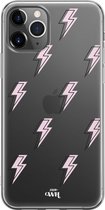 iPhone 12 Case - Thunder Pink - xoxo Wildhearts Transparant Case