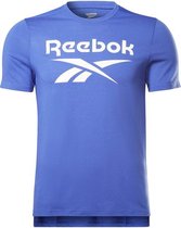 Reebok Workout Supremium Shirt Heren - sportshirts - blauw - maat S