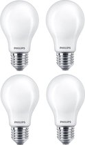 4 stuks Philips led lamp E27 10.5W 2700K Mat Niet dimbaar
