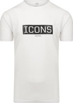 Icons - Heren Tee SS Originals Shirt - Wit - Maat L