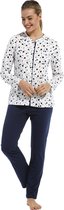 Dames pyjama doorknoop Pastunette 20212-149-6 - Blauw - 38