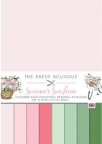 The Paper Boutique Gekleurd Karton - Summer sunshine - A4 - 4x8 kleuren