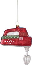 House of Seasons Handmixer Kerst Ornament - L4 x B2 x H4,5 cm - Rood