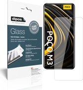 dipos I 2x Pantserfolie helder compatibel met Poco M3 Beschermfolie 9H screen-protector (expres kleiner dan het glas omdat het gebogen is)