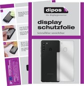 dipos I 2x Beschermfolie helder compatibel met Samsung Galaxy A21 Achterkant Folie screen-protector (expres kleiner dan het glas omdat het gebogen is)