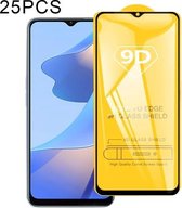 Voor OPPO A16 9D Volledige lijm Gehard glasfilm op volledig scherm: