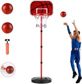 basketbalpaal -Zinaps Kinderbasketbalhoepels, 170 cm Basketbalstandaard, in hoogte verstelbare basketbalmand, draagbare baby duisternis, klein thuis spel, binnen met balmand, doel, mini-profe