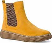 Jana Dames Chelseaboot 8-8-25461-27 627 geel H-breedte Maat: 36 EU