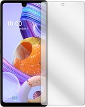 dipos I 2x Beschermfolie helder compatibel met LG K71 Folie screen-protector (expres kleiner dan het glas omdat het gebogen is)