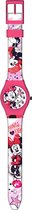 Disney Horloge In Blik Minnie Mouse Meisjes 23 Cm Roze/wit