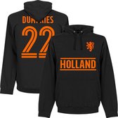 Nederlands Elftal Dumfries 22 Team Hoodie - Zwart - Kinderen - 98