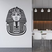 Muursticker Toetanchamon - Zwart - 43 x 60 cm - slaapkamer woonkamer