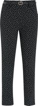 Cassis - Female - Broek met korenaarmotief  - Zwart