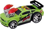 raceauto met licht en geluid Hot Flame 17 cm groen